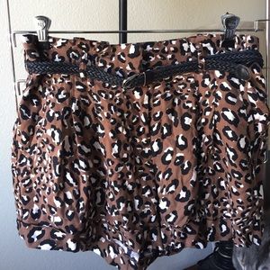 Forever 21 Leopard Shorts