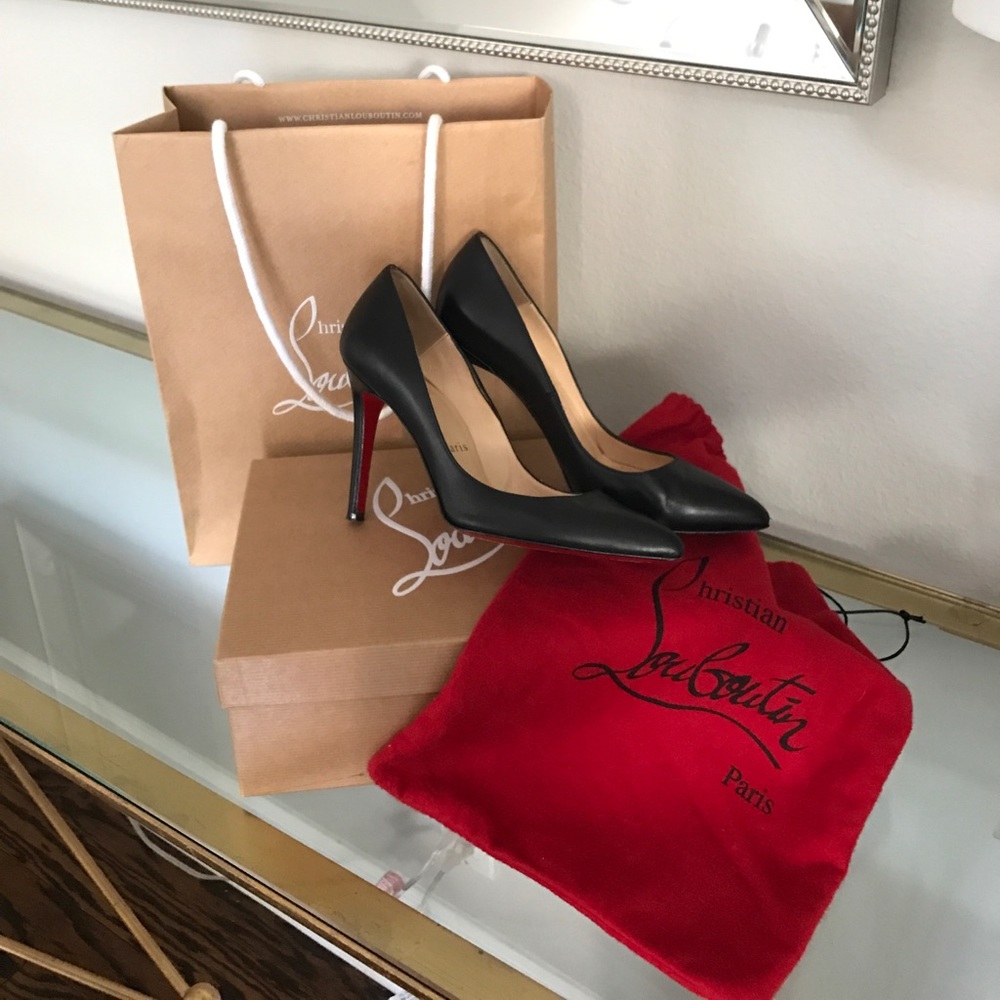 Christian Louboutin Pigalle 100mm Pump, Black, 36