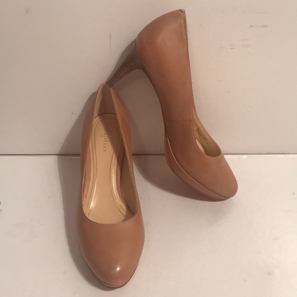 Cole Haan Shoes - Cole Haan Nike Air Nude Leather Chelsea Low Pumps