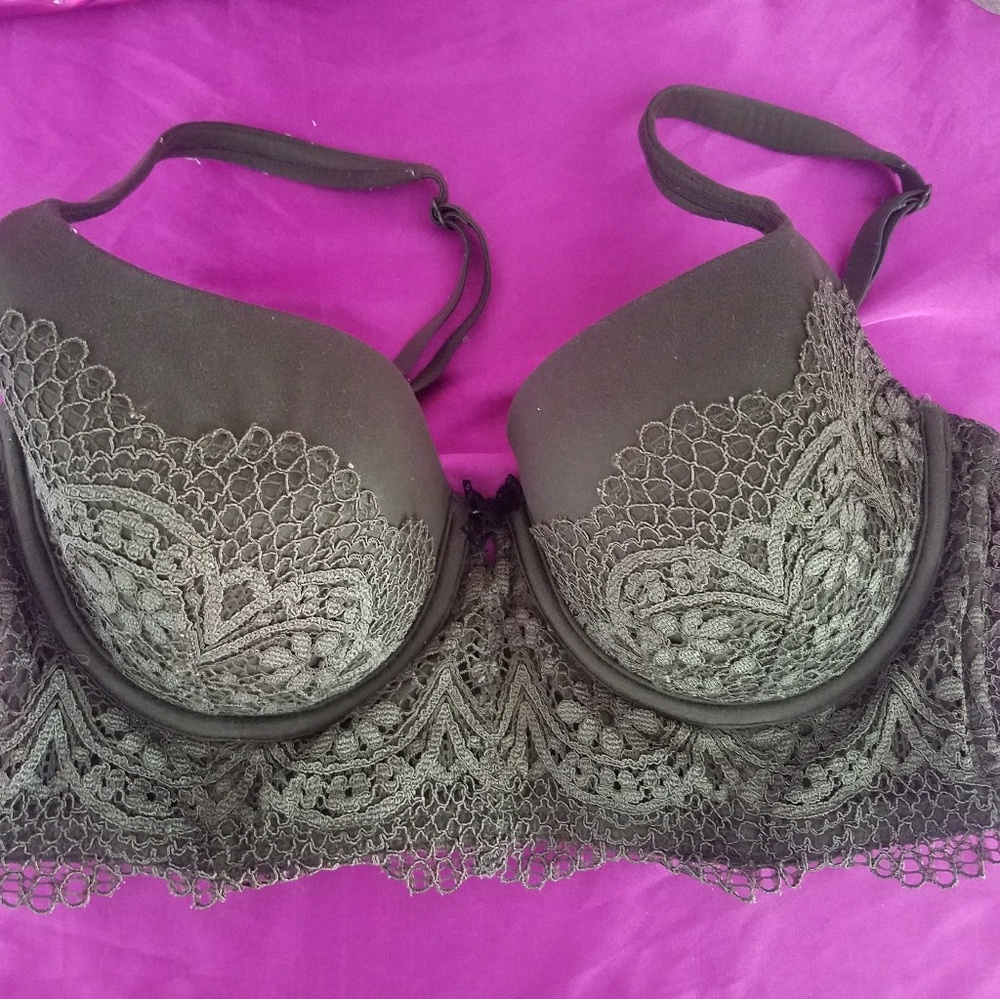 V.s. Lined Demi Olive Bra