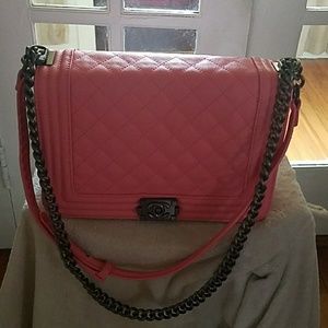 Pink shoulder bag