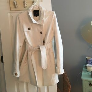 Cream peacoat