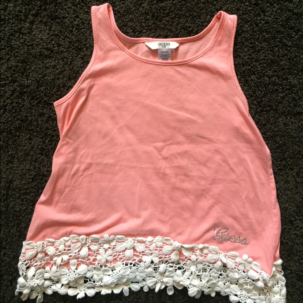 Guess Girls Tank with Lace bottom