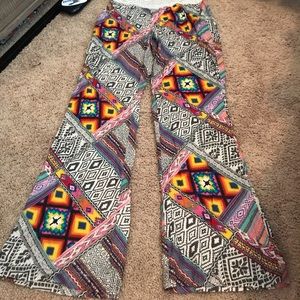 Fun tropical stretchy pants!