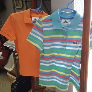 Two Boys New Lacoste Polo Shirts