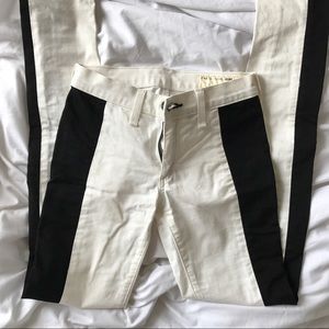 Rag & Bone Tuxedo Split Jeans White&Black Like New