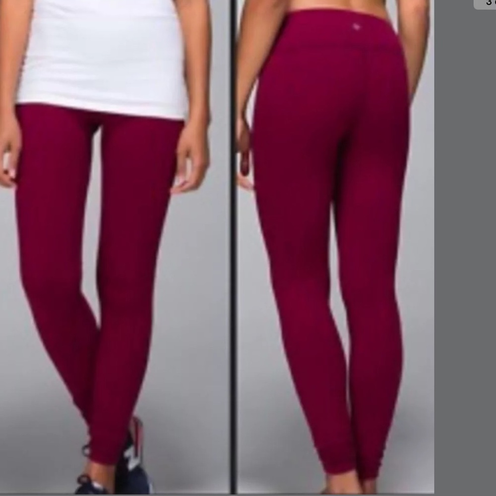 Lululemon Wunder Unders Lion Pique Bumble Berry - Picture 1 of 5