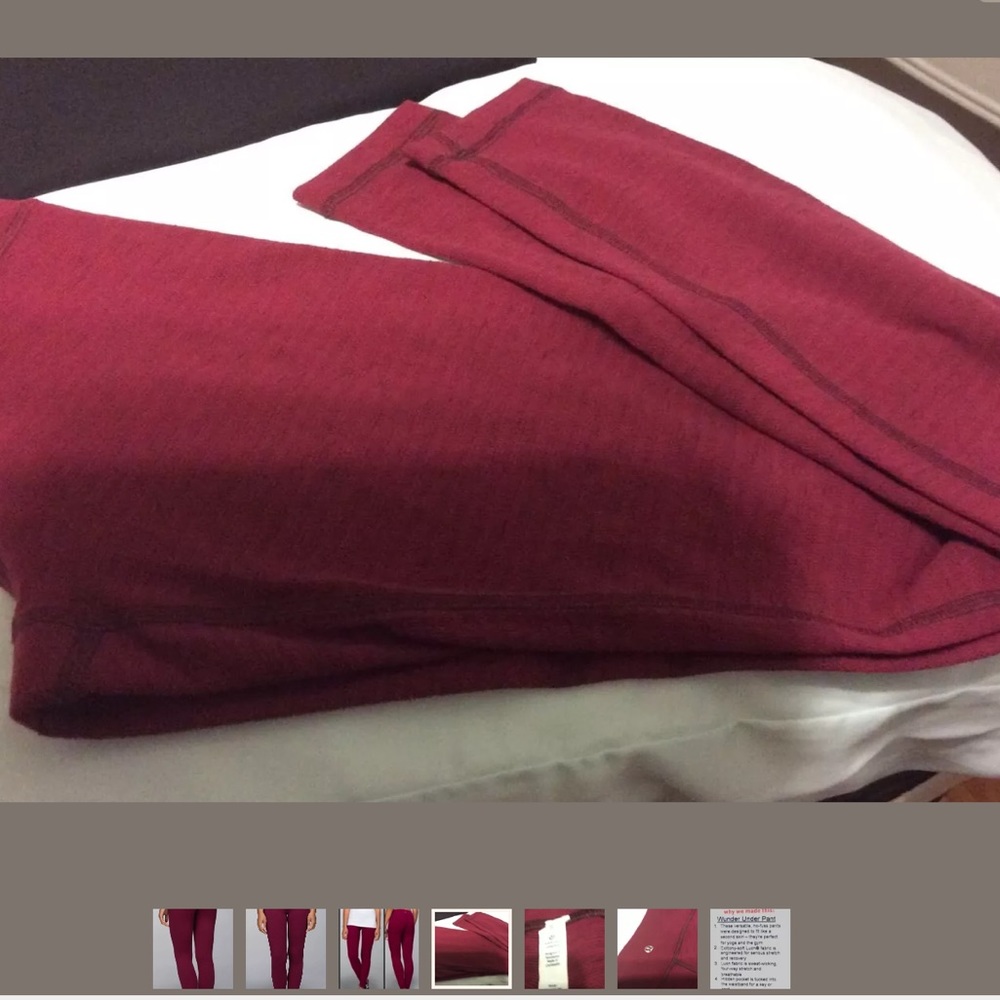 Lululemon Wunder Unders Lion Pique Bumble Berry - Picture 3 of 5