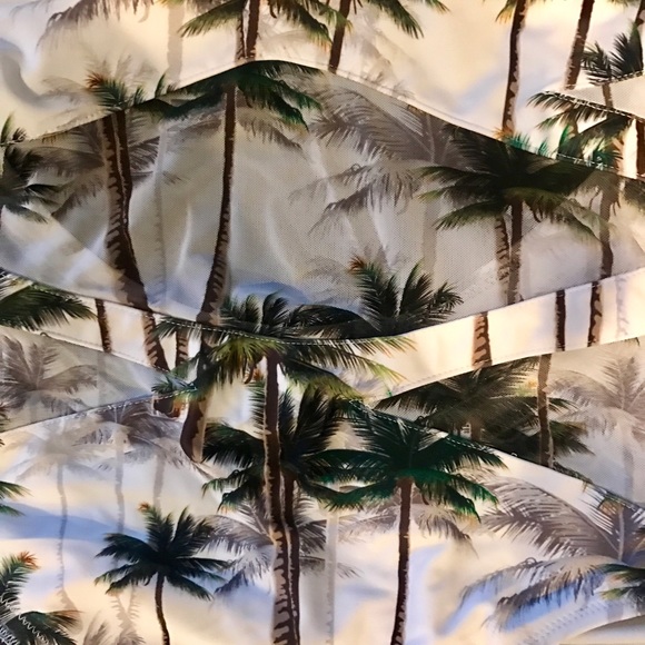 Tropical Palms One Piece Mesh Swimmie - Picture 2 of 2