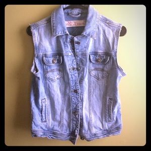 Blue jean vest