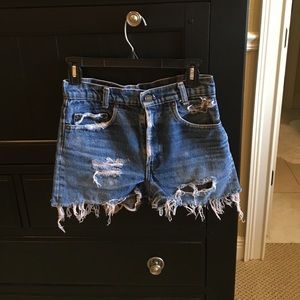 Levi's denim shorts