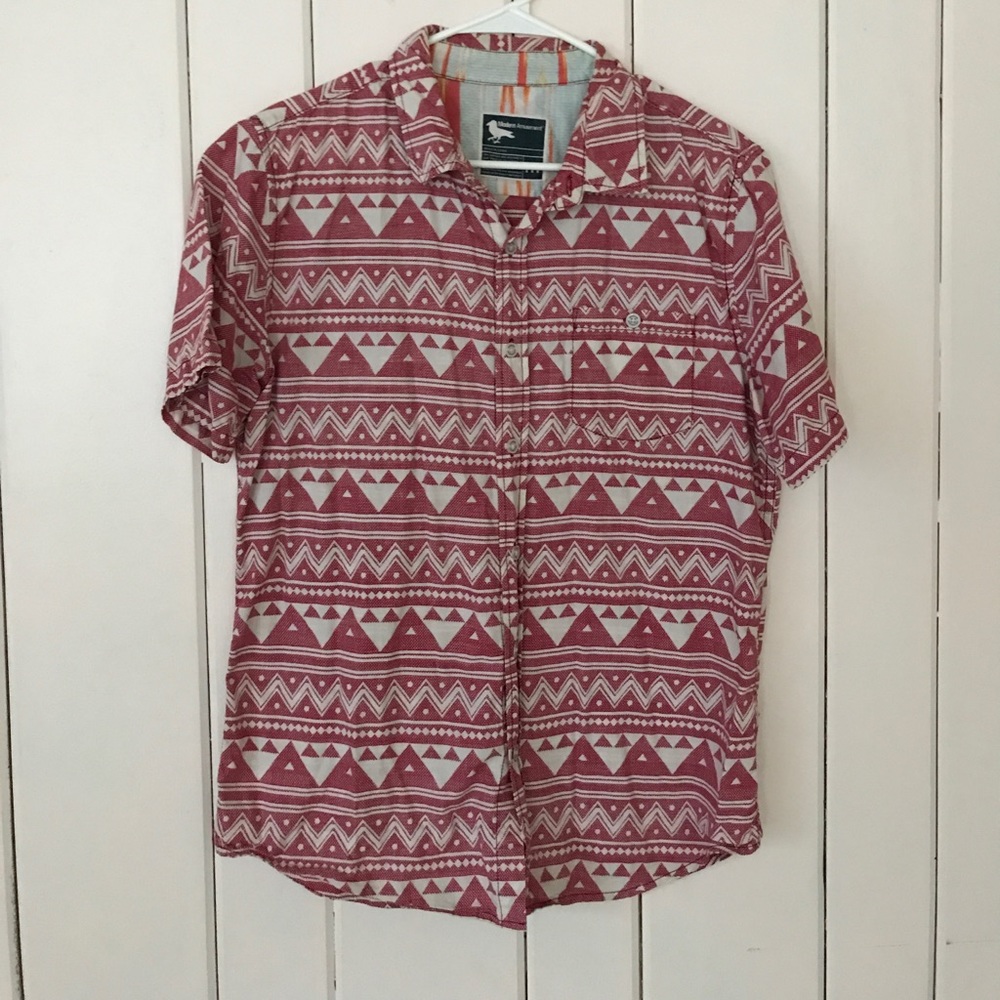Modern amusement men's button-down shirt