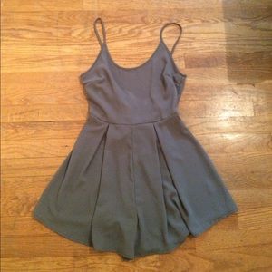 Olive Green Tie Back Romper