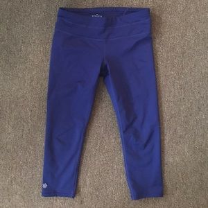 Athleta blue crop legging