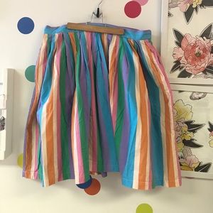 Modcloth plus size color striped skirt