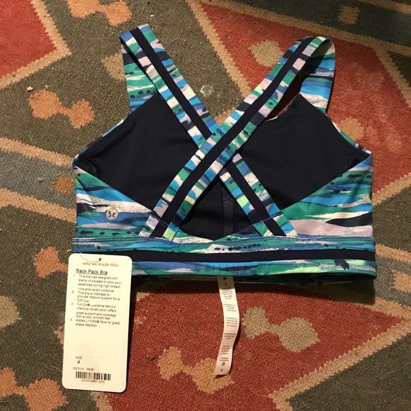 NWT Lululemon Rack Pack Bra Color: Seven Wonders - Picture 5 of 7