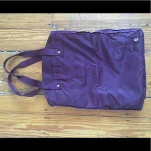 Purple and Pink Lulu Lemon Yoga Gym Bag Tote