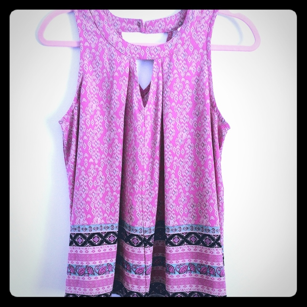Flowy pink tank
