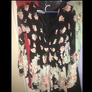 Persun long sleeve floral romper