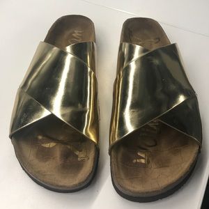 Sam Edelman Adora gold sandals