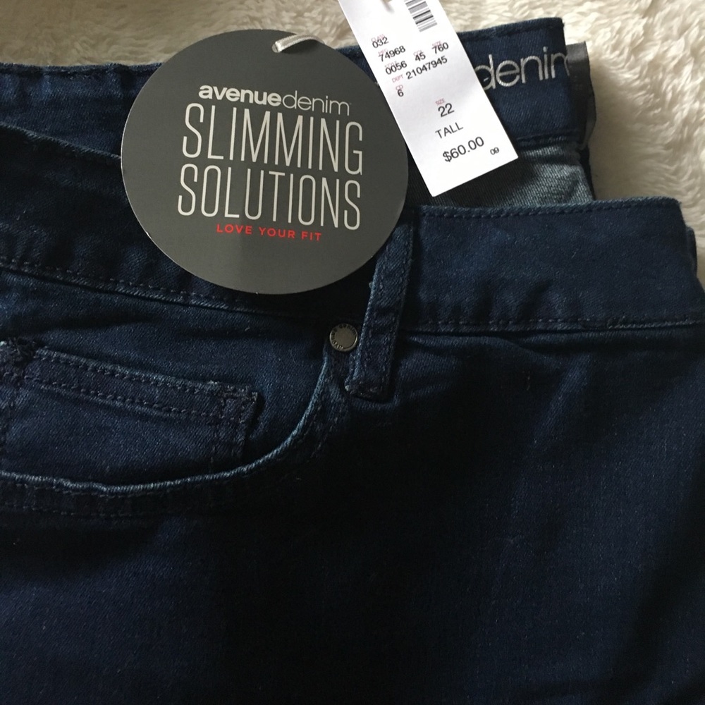 Avenue jeans stretchy tall skinny jean