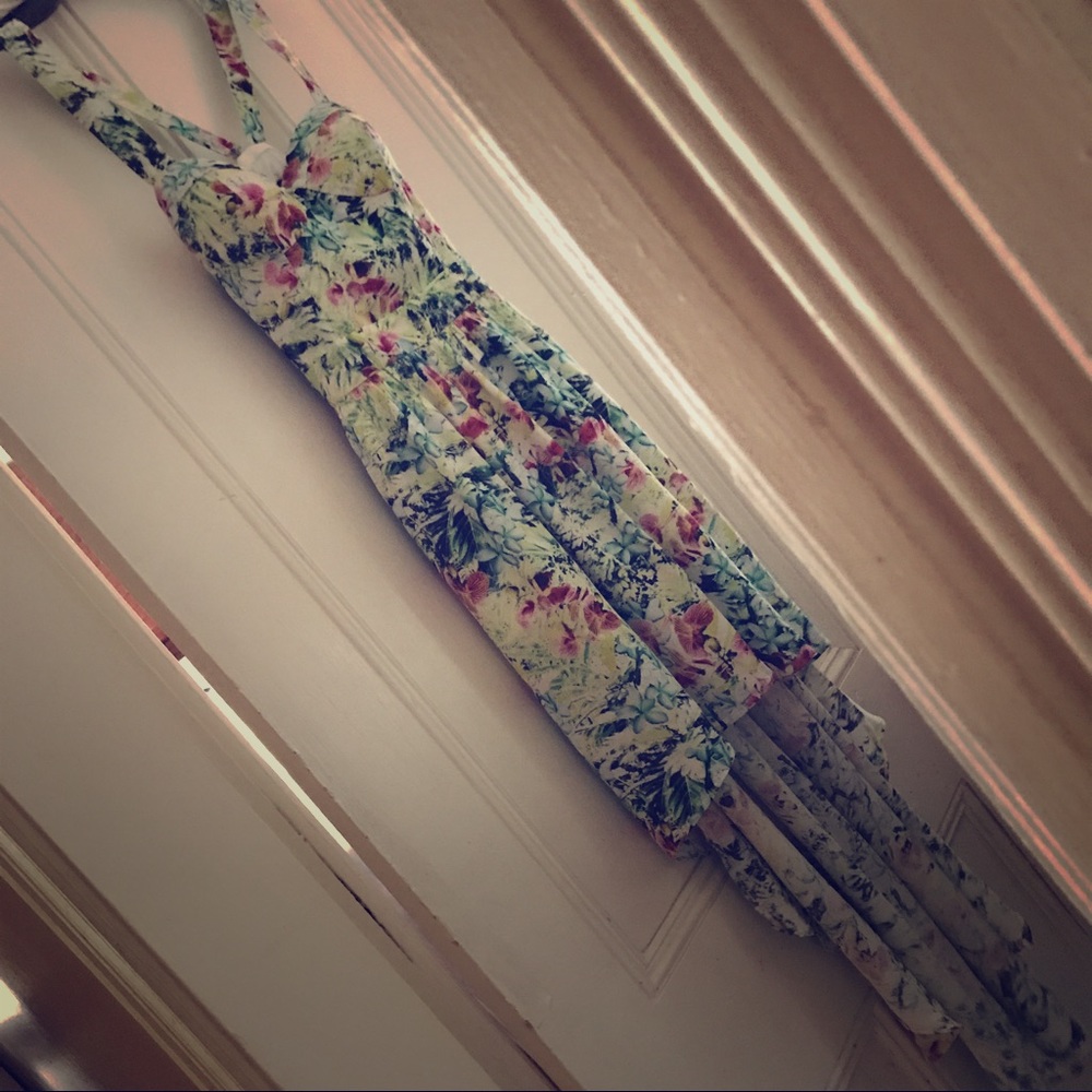 Hi-Lo Floral Dress