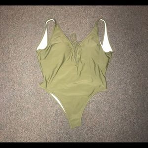 Cupshe large olive one piece swimsuit