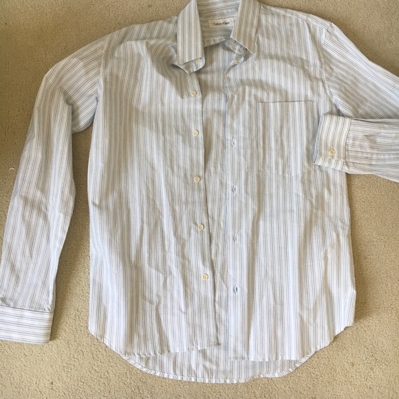Calvin Klein 100% Pure Cotton Men's Dress Shirt - Picture 1 of 4