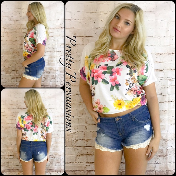 CLEARANCE‼️ NWT Floral Dolman Sleeve Slouchy Top - Picture 2 of 8