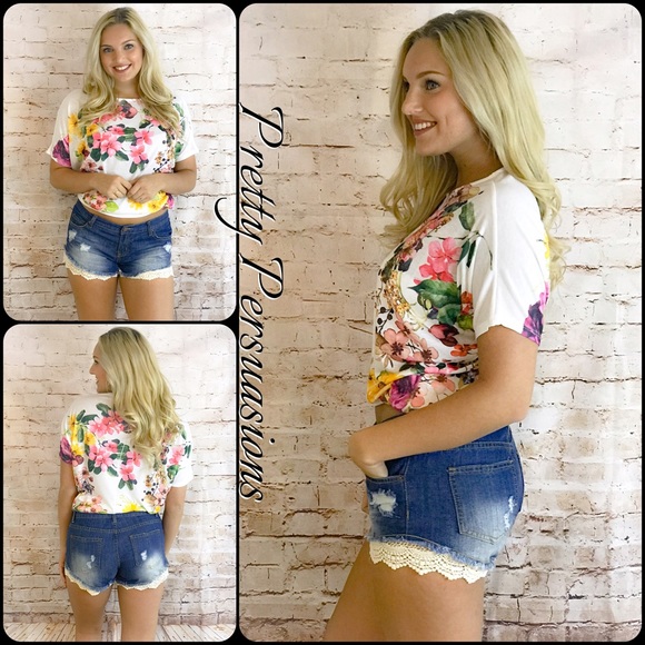 CLEARANCE‼️ NWT Floral Dolman Sleeve Slouchy Top - Picture 4 of 8
