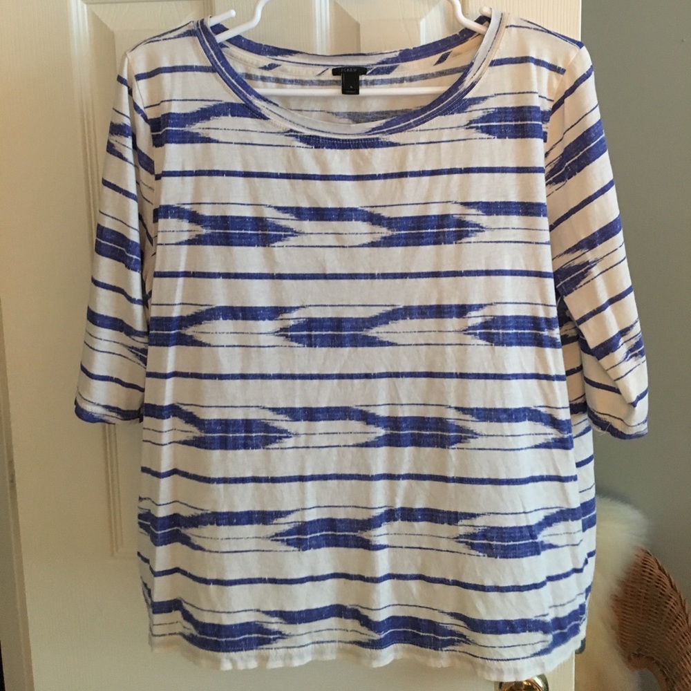 J. Crew tribal print soft t-shirt