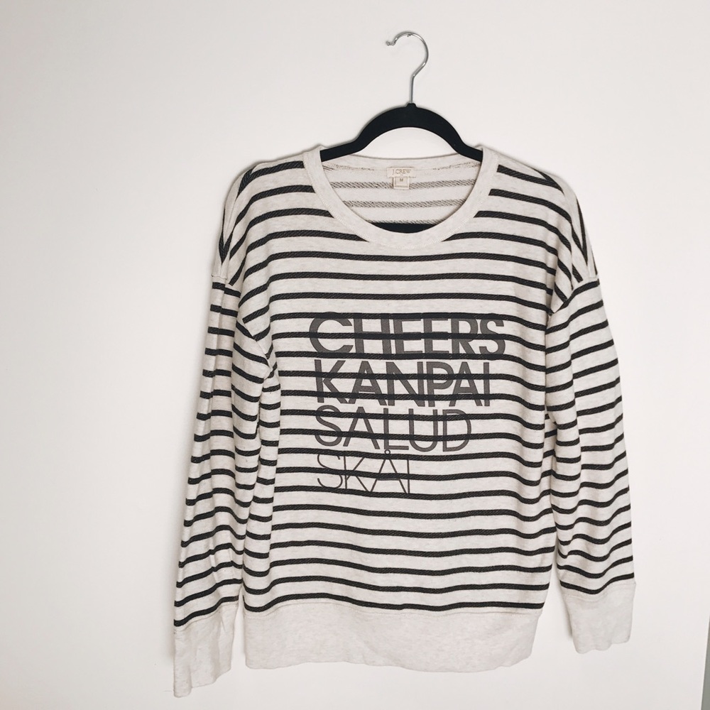 J. Crew Striped Sweatshirt
