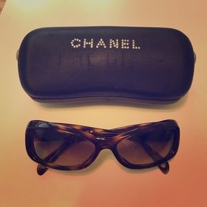 Authentic Chanel sunglasses with case