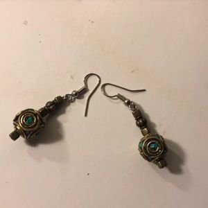 gold dangly earrings