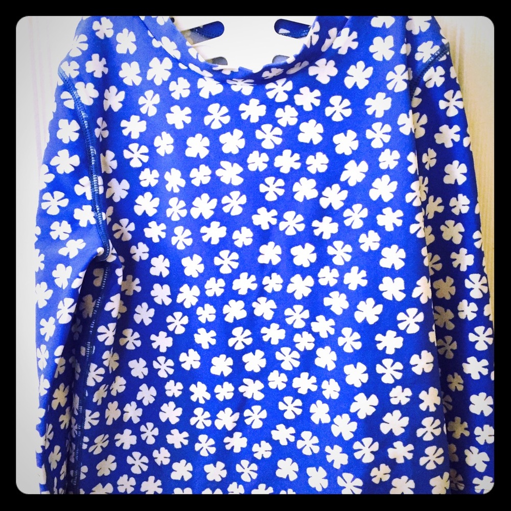 GAP Kids rash guard girl Sz 120 (6/7) NWOT UPF 50