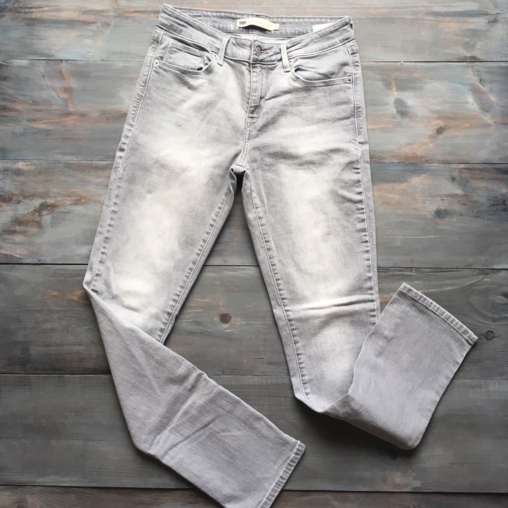 Washed Out Denim Skinny Jeans