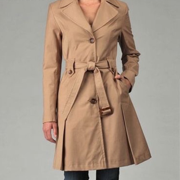 dkny camel coat
