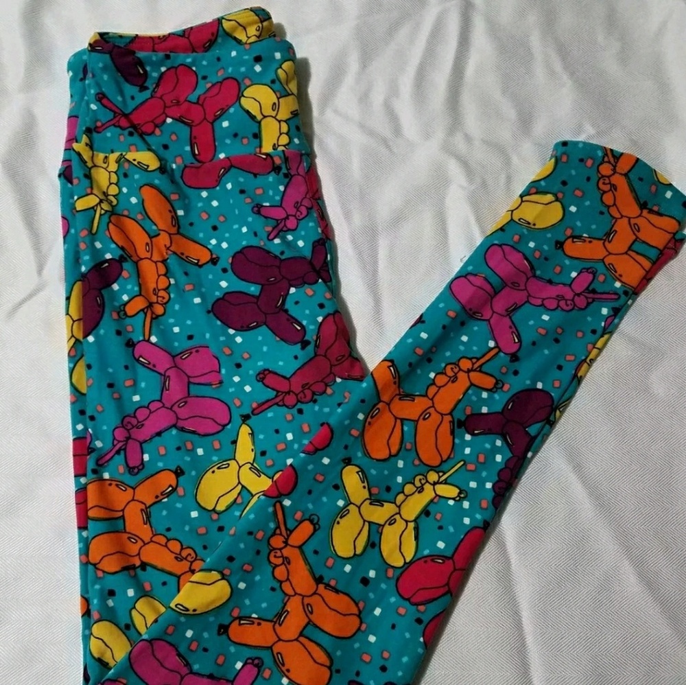 LuLaRoe OS Leggings Birthday Balloon Unicorn