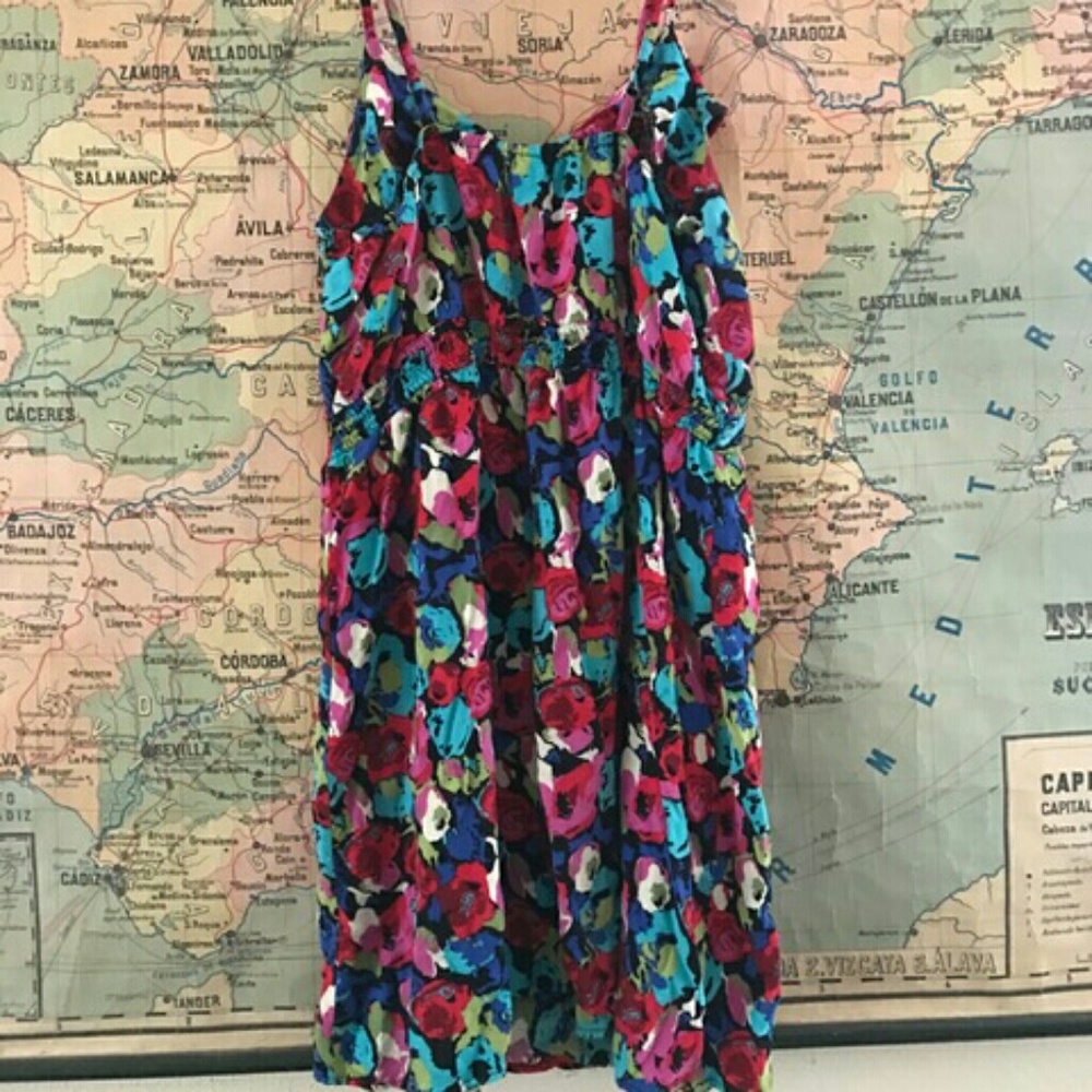 Target Exhilaration Floral Ruffle Dress - Picture 2 of 2