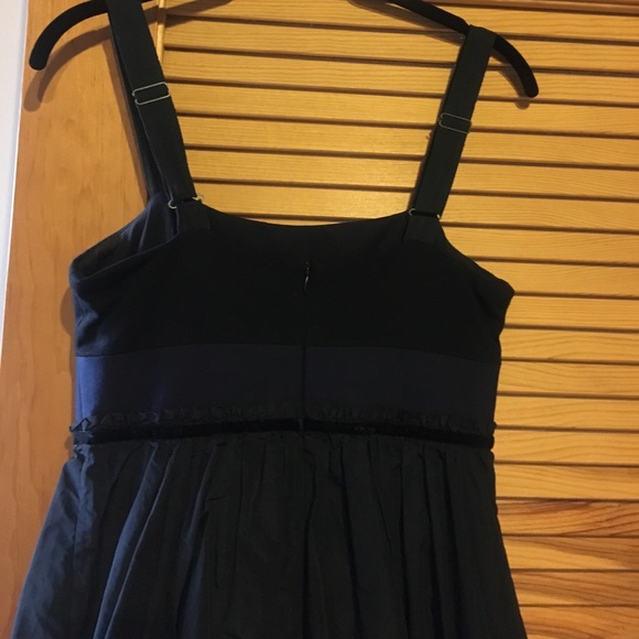 BCBG Black Dress with Navy Trim Style# B160RLC - Picture 5 of 6