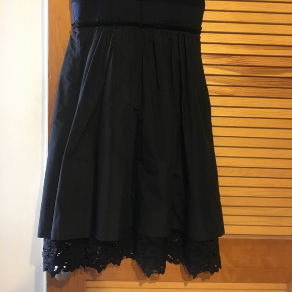 BCBG Black Dress with Navy Trim Style# B160RLC - Picture 6 of 6