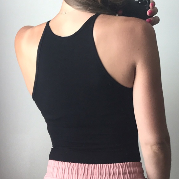 LAUREL Black Racerback Bodysuit - Picture 3 of 6