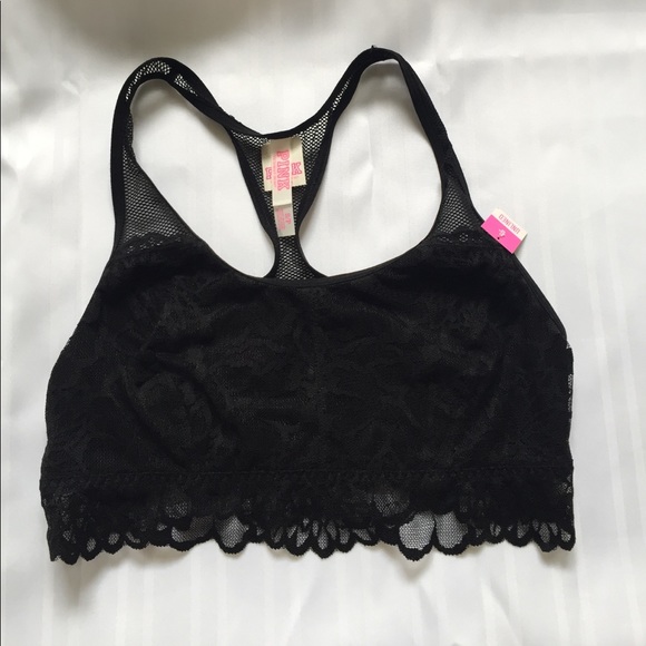 Victoria's Secret Pink Lace Racerback Bralette - Picture 2 of 5
