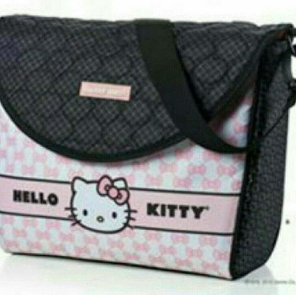 Hello kitty tote bag zips closed, lunch tote