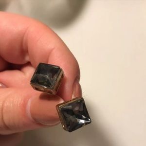 black jewel studs