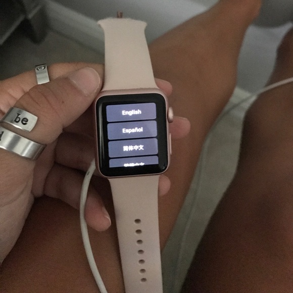 43% off apple Accessories - rose gold apple watch series 1