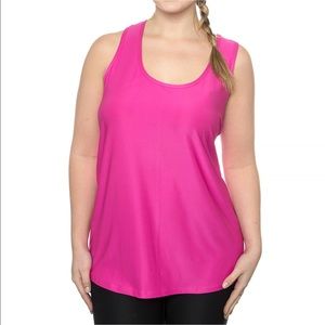 Women RBX Fuchsia Relaxed Fit Racerback Tank SZ 2X