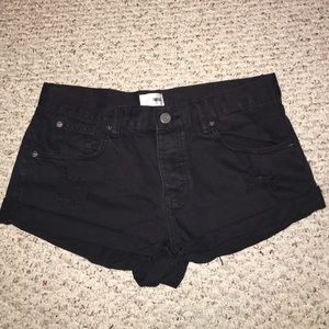 Never worn Amuse Society Black Jean Shorts