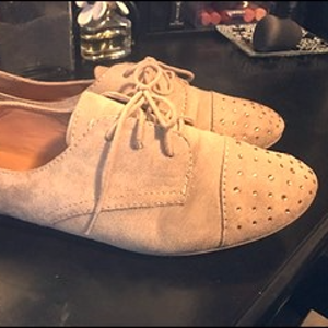 Suede Tan Oxfords