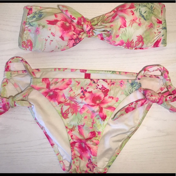 Victoria's Secret Other - Victoria's Secret Floral Pink Bikini
